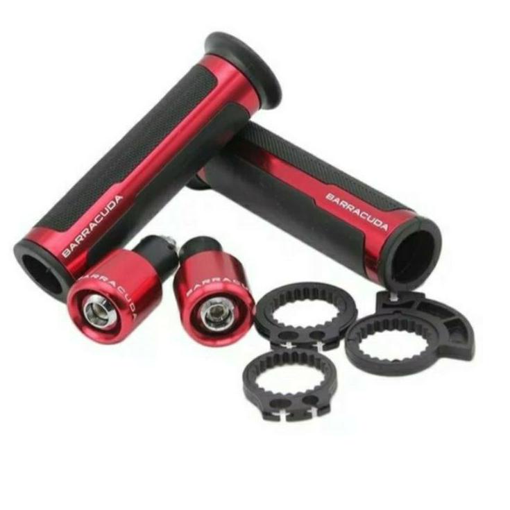 (Barracuda) Hand Grip Motor plus jalu cnc twotone (2pcs) bahan cnc impor, grip motor jalu, hendgrip 