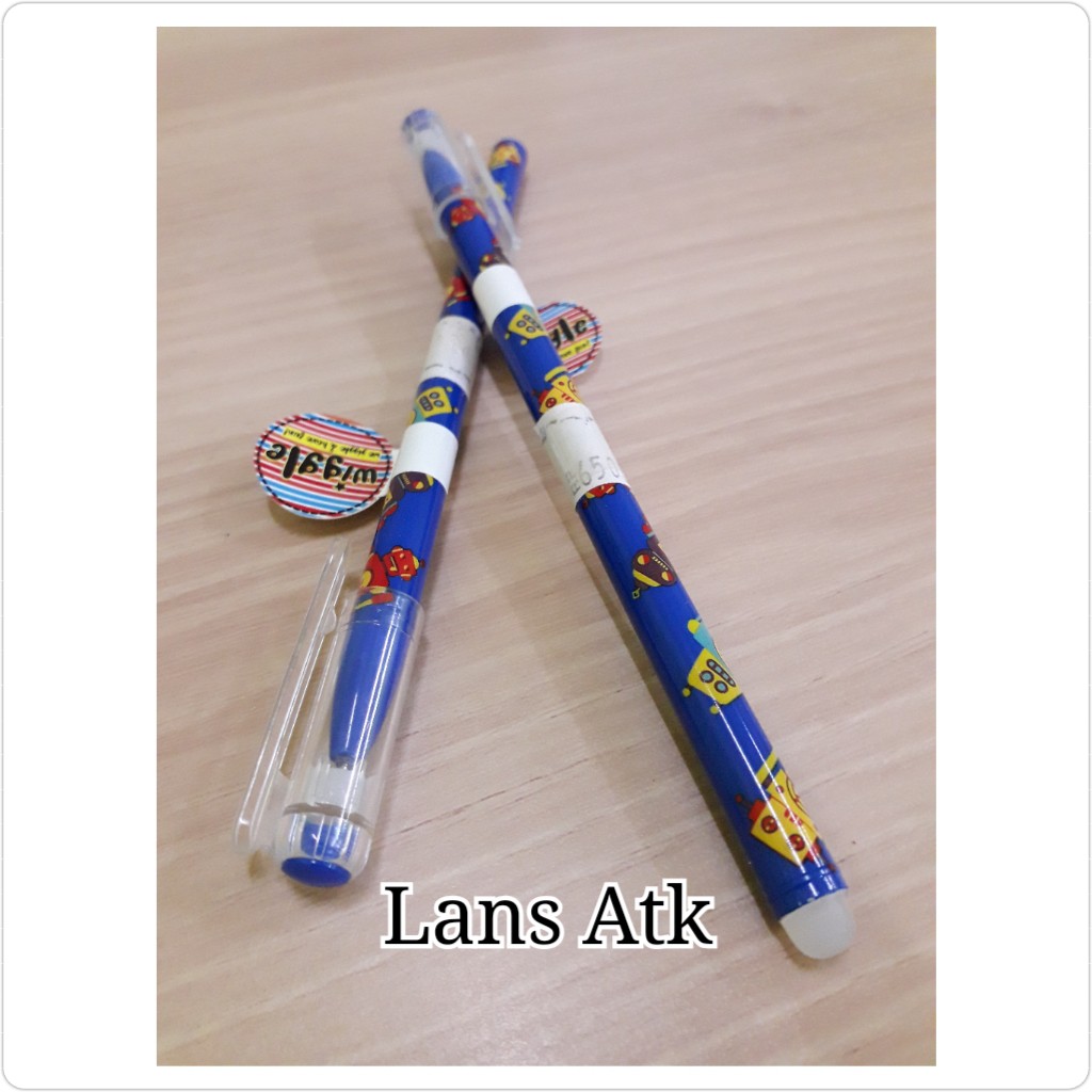 

Wiggle Robot Erasable Pen Bisa Dihapus pulpen dengan penghapus nya