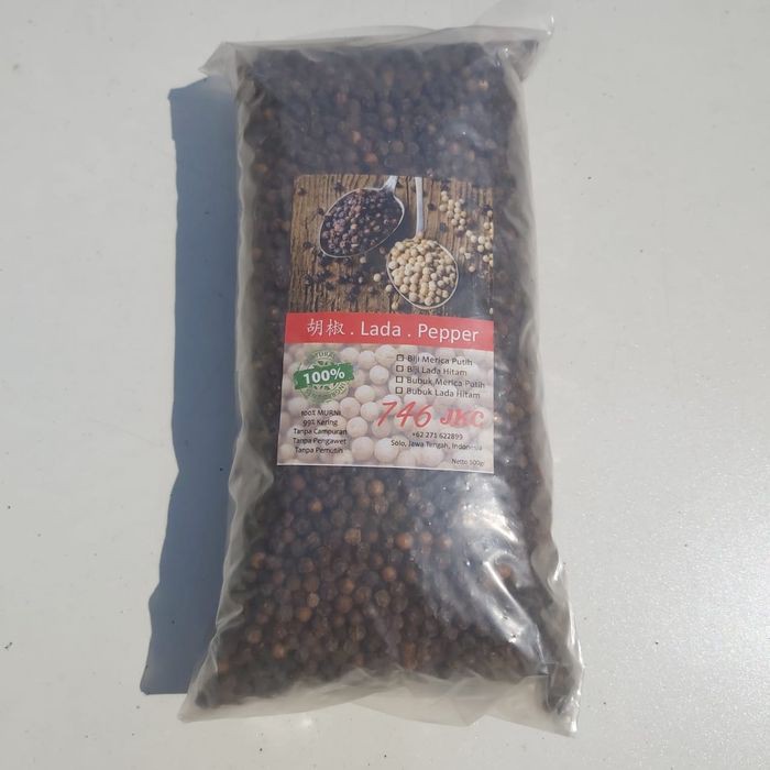 

Organic Black Pepper Lada Hitam Bubuk / Biji 500gr tanpa campuran 100% ASLI