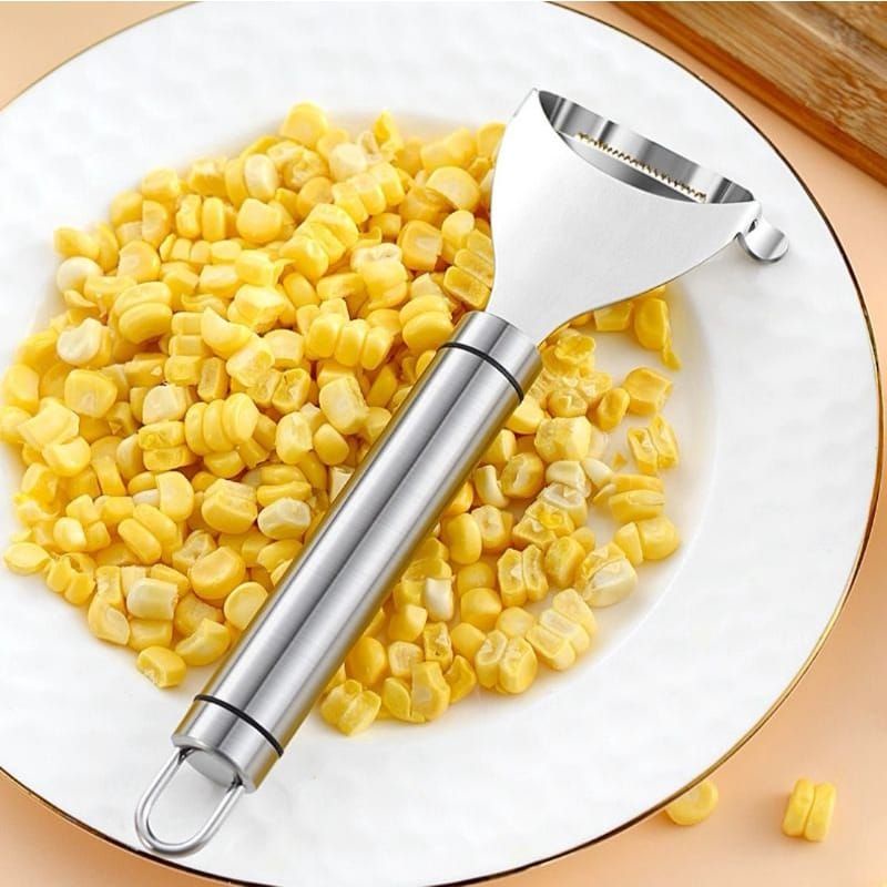 mrcaisen PARUTAN JAGUNG steinless corn stripper serutan jagung perontok jagung Alat Pengupas Biji Jagung / Corn Peeler Pisau Serut Jagung Stainless P023