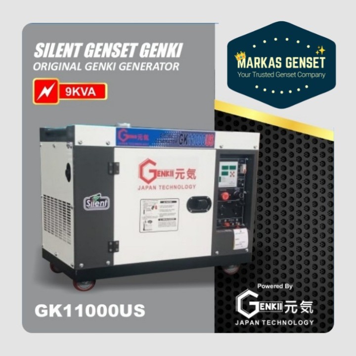 Genset 10 KVA Genki Silent Diesel - Murah