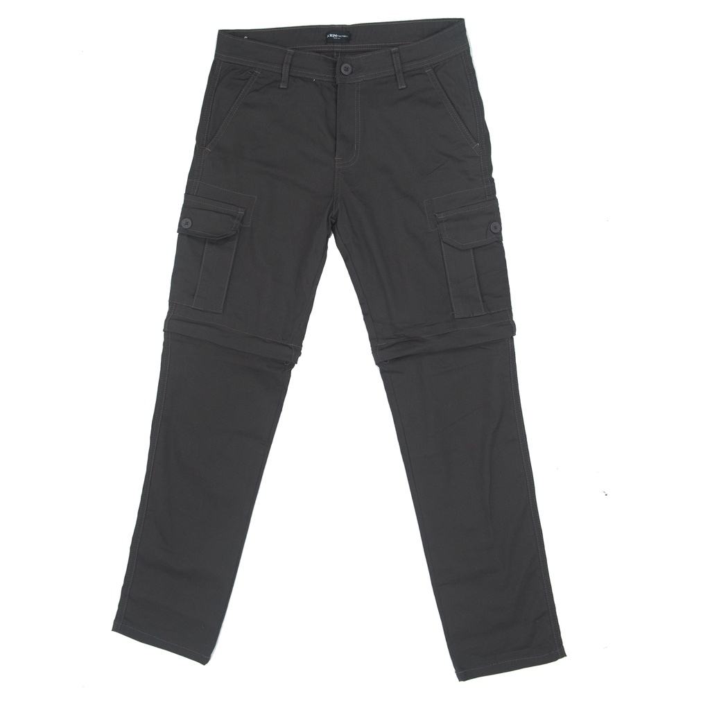 Celana Cargo Panjang Pendek  /  Cargo Pria Katun Twill Strecth / Cone Cargo Pants - KENFACTORY