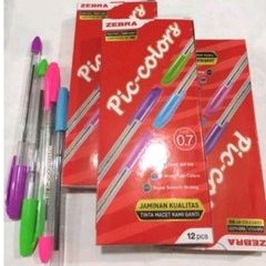 

Bolpen Zebra Pic color 0,7 tinta hitam (12pcs)