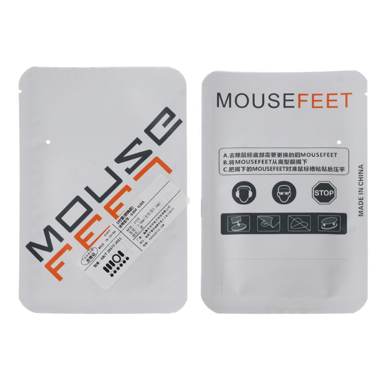 1 Set Mouse Skates Dengan Ujung Lengkung 0.6mm Untuk Logitech G304 G305