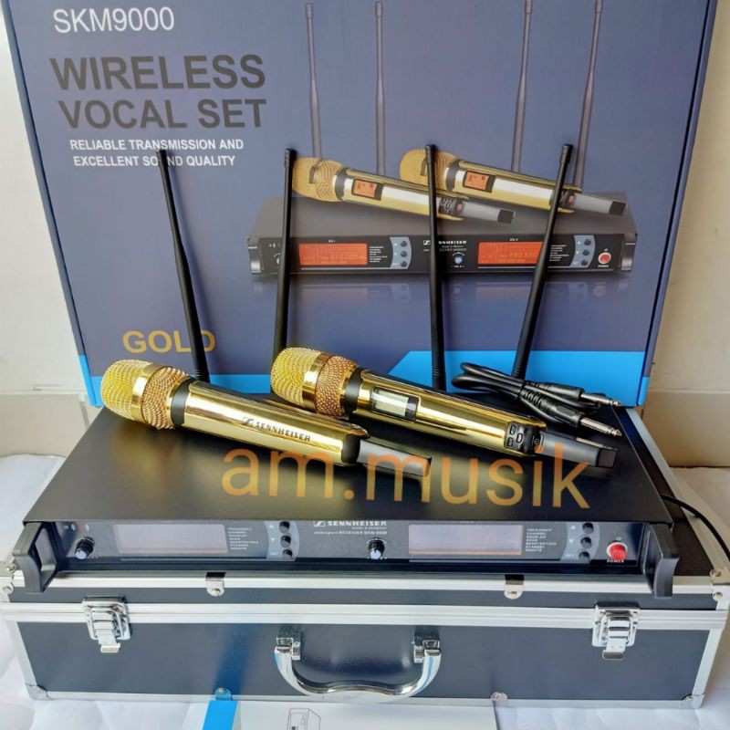 Jual MIKROFON MIC WIRELESS SENNHEISER SKM 9000 GOLD TERBARU PLUS