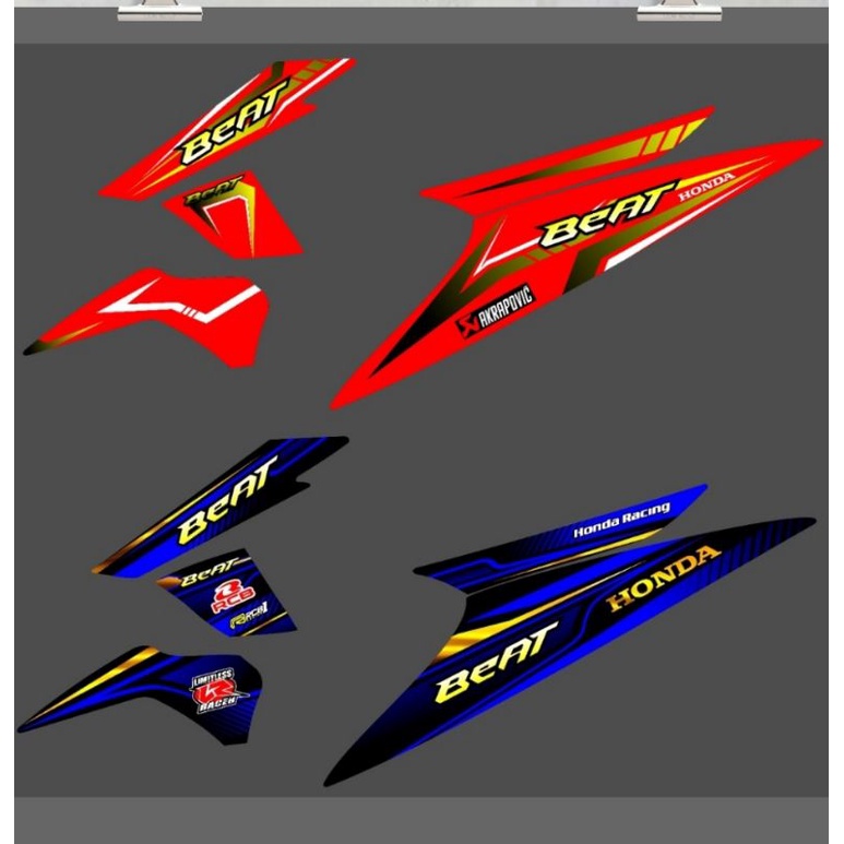 Striping Beat Karbu 2008 2009 2010 2011 2012 Variasi Sticker Stiker Skotlet Motor