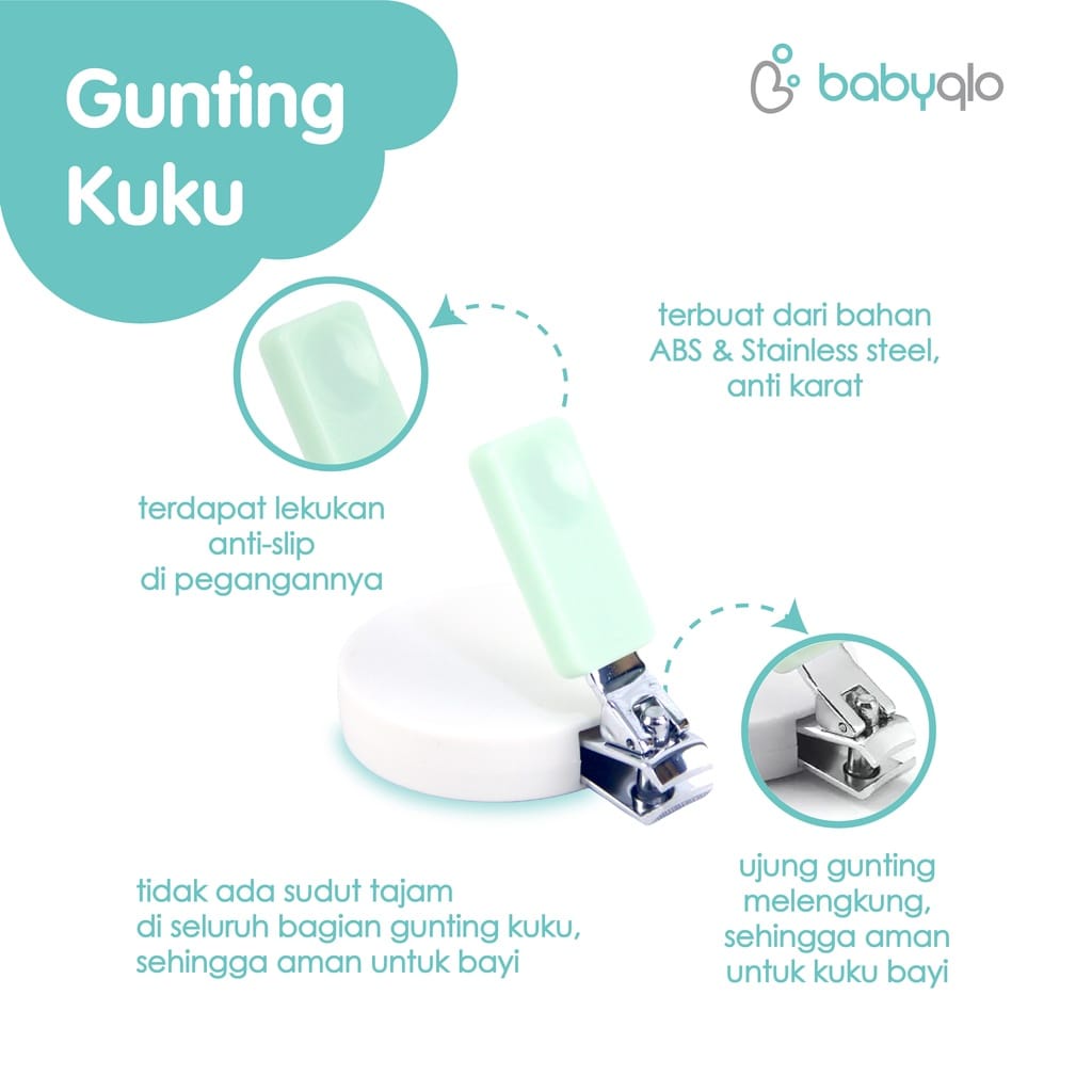 Babyqlo Care Set / Perlengkapan Manikur Bayi 6in1 (BQ-9015)