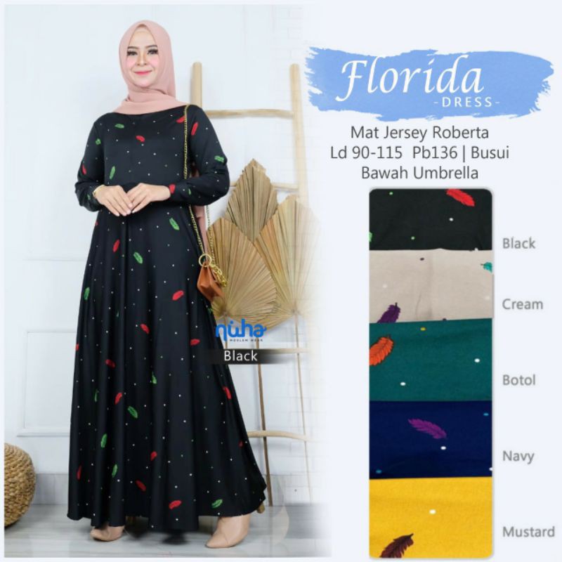 Pakaian Wanita Maxi Dress Florida