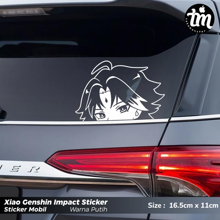 Stiker Mobil Kaca Belakang Mobil Sticker Bumper Mobil Xiao Genshin Impact