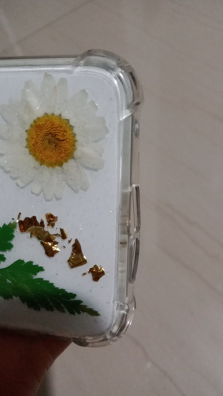 Custom Case Resin Dried Flower Lemon Stiker