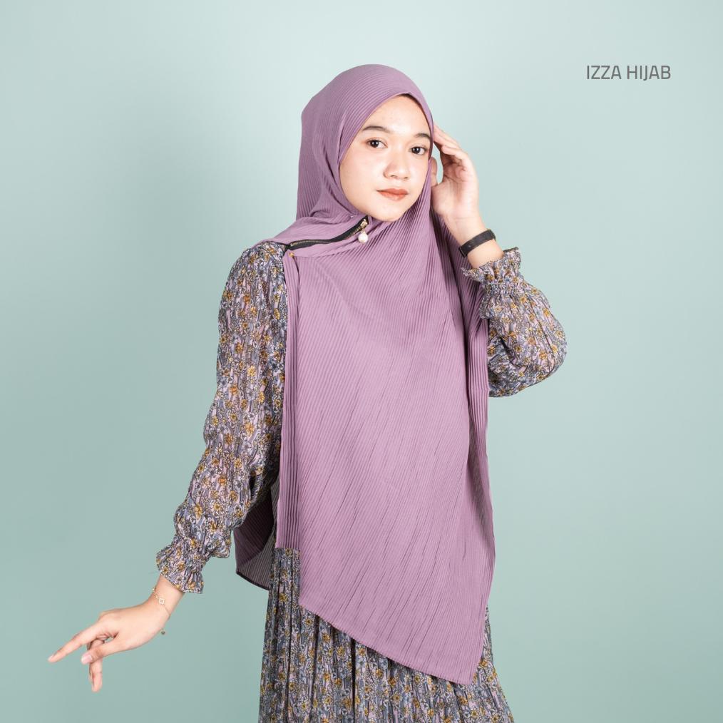 PASHMINA FULL PLISKET ZIPPER RESLETING/ PASHMINA ZIPPER RESLETING DIAMOND BY IZZA-7