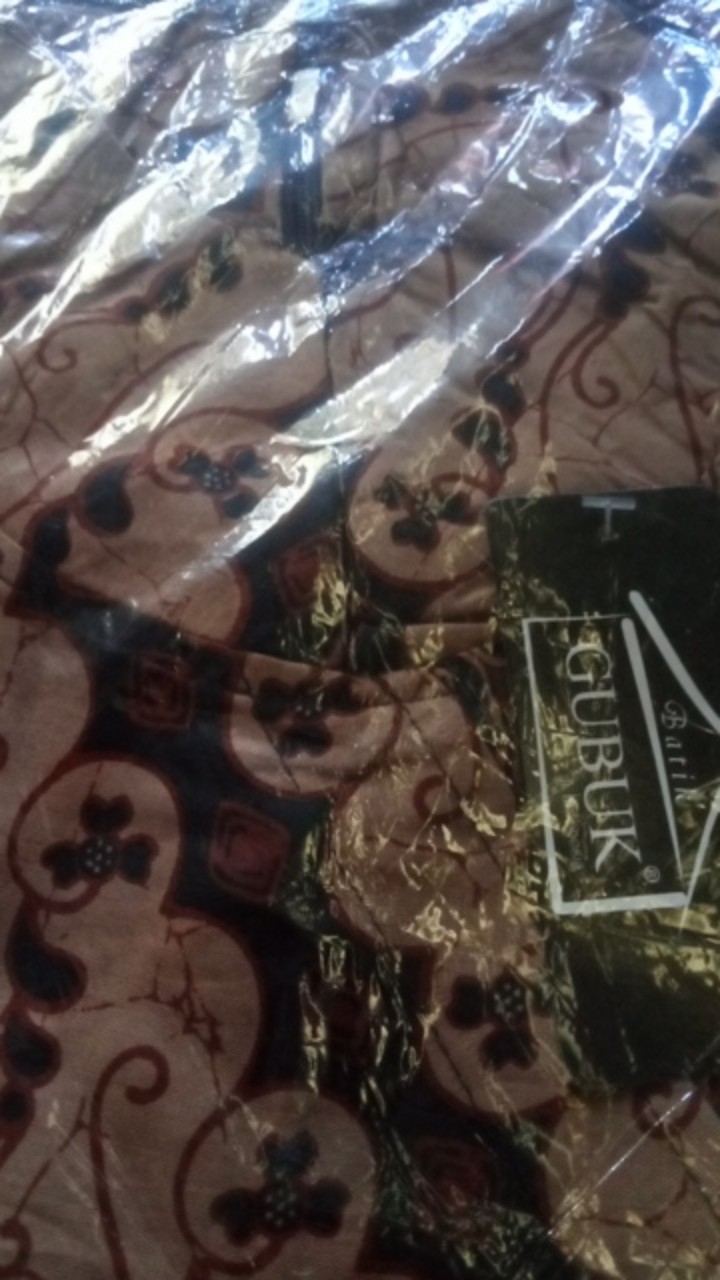 Cod | Tunik Batik Soft Coklatan Modern M - Jumbo