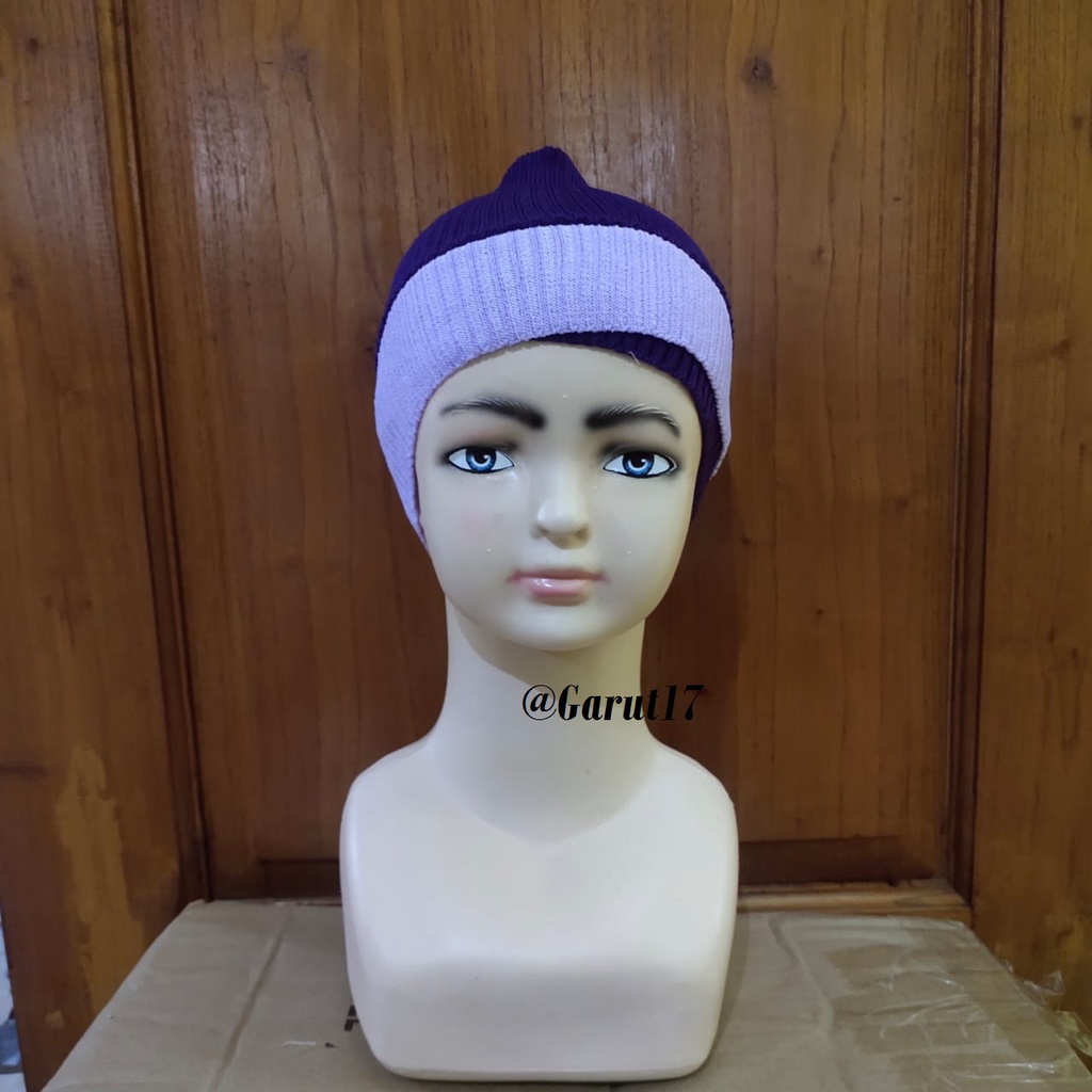 turban rajut anak silang (aisyah)