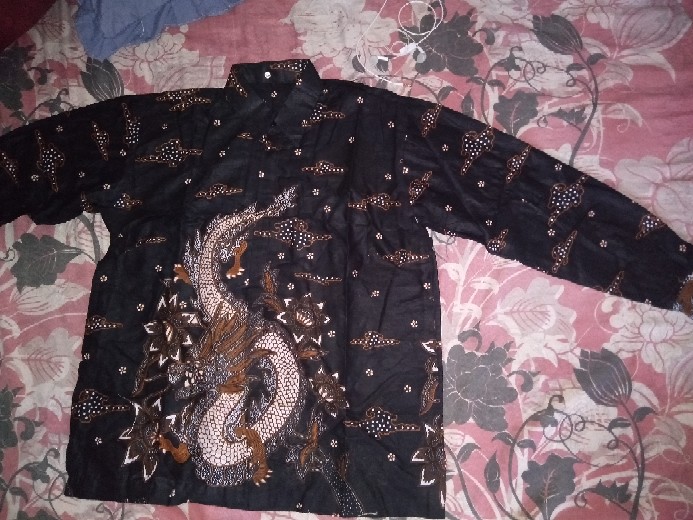 Batik Couple Keluarga Sania Ruffle Ori Ndoro Jowi Dnt Motif Nogo Gede