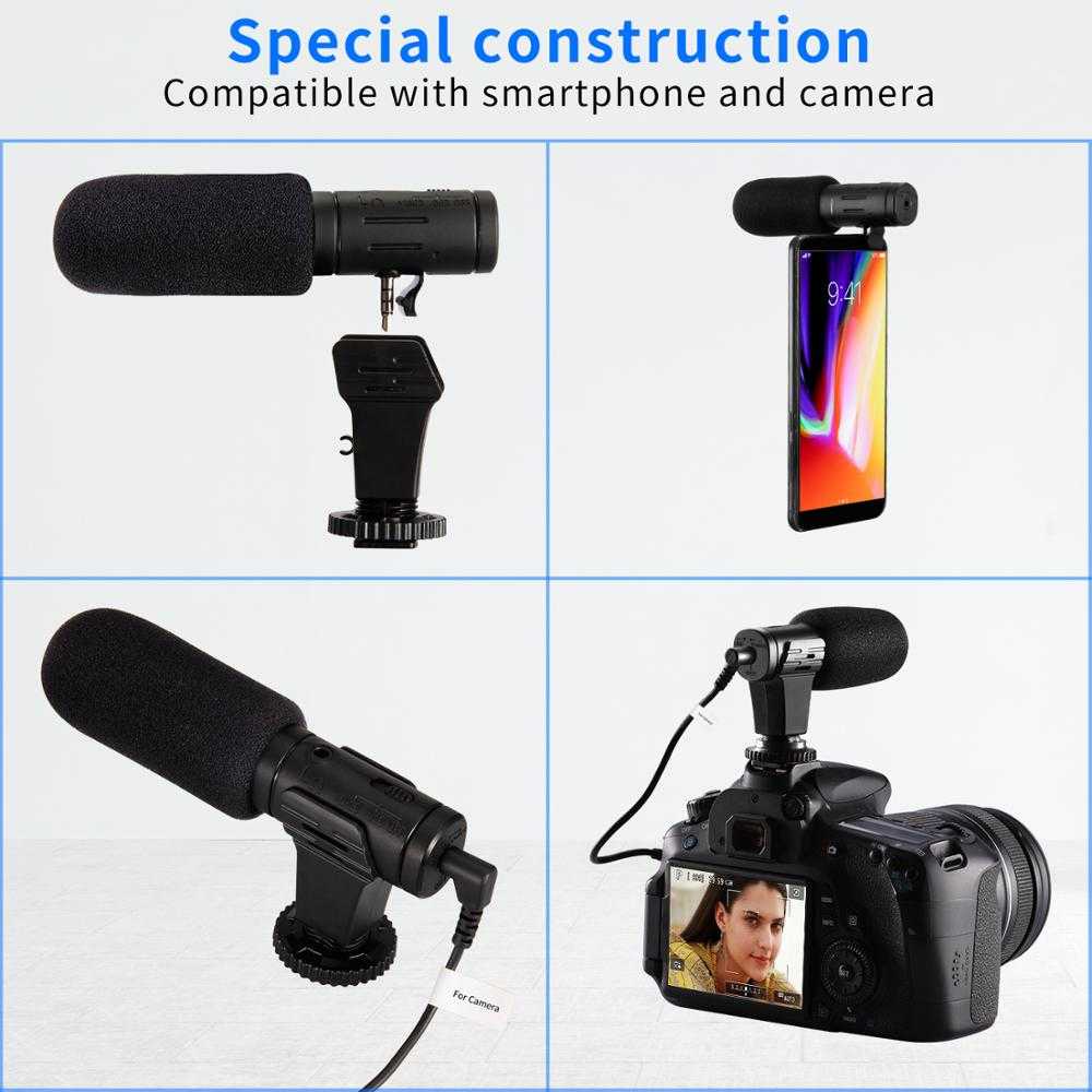 Microphone Kamera Stereo Digital HD Video Recording 3.5mm-MIC-07