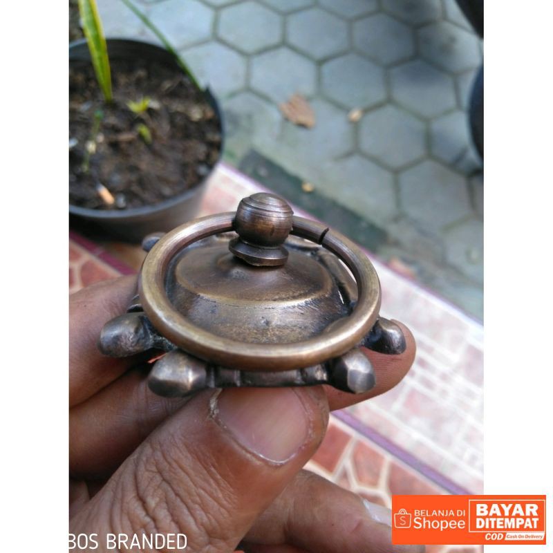 Brass Ring Pull - Tarikan Pintu Gebyok Kuningan Antik GBY 030 Termurah