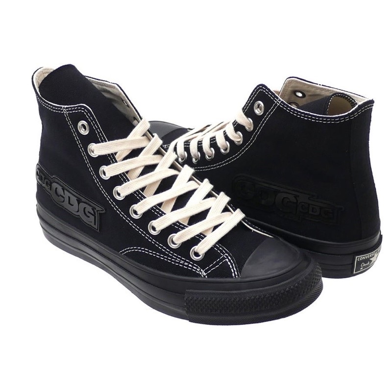 SEPATU SNEAKERS PRIA CONVERSE CUCK 70s HIGH X CDG ADDICT CANVAS BLACK ORIGINAL 1CK983