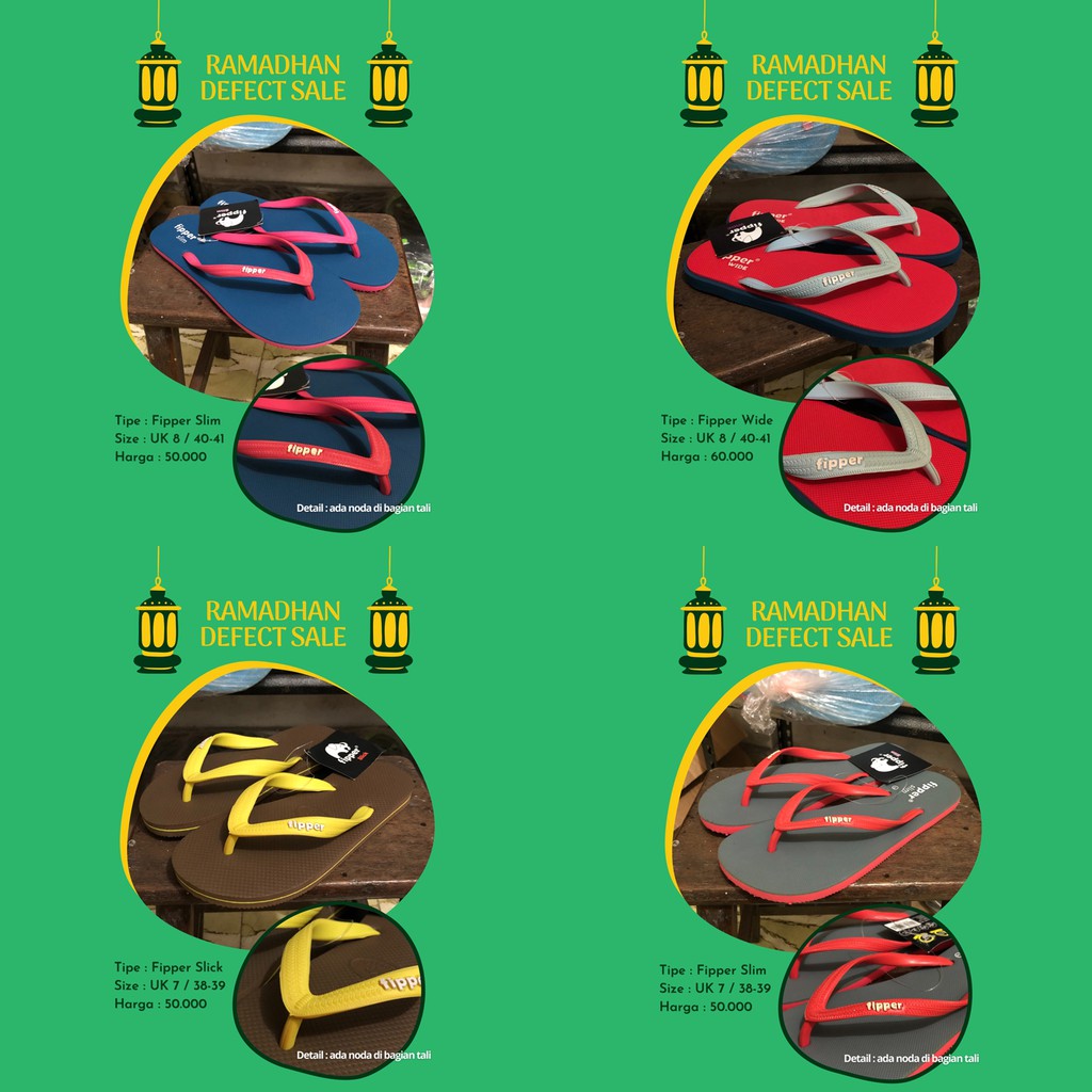 Fipper Comfy / Fipper Classic / Fipper Wide DIJUAL RUGI