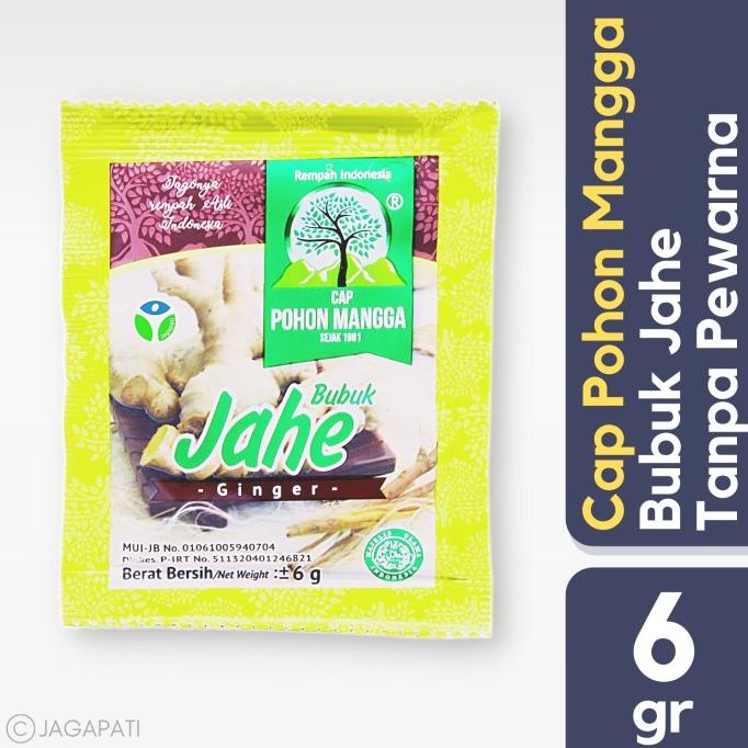 

Cap Pohon Mangga - Jahe Bubuk 6gr (Satuan) - Bumbu Dapur - Rempah
