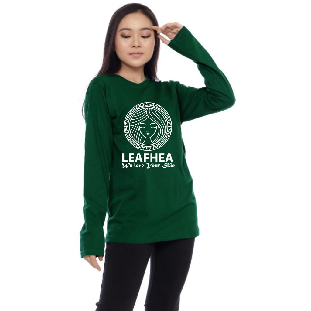 kaos Leafhea baju seragam wanita Lengan Panjang murah Berkualitas di jamin Kece Badai