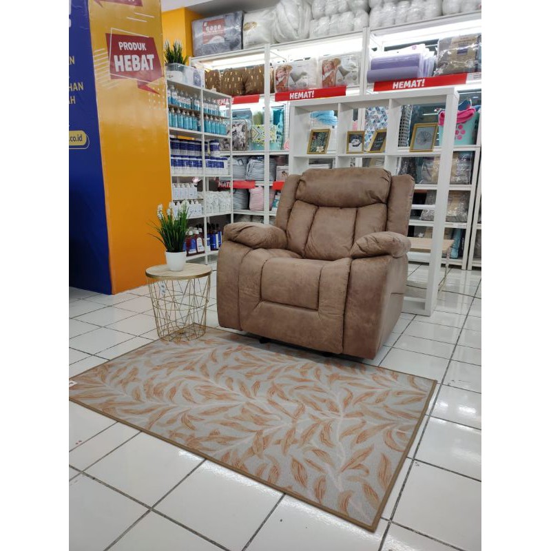 Norton Sofa Recliner 1 Dudukan Rocking Ht-07 - Cokelat Informa