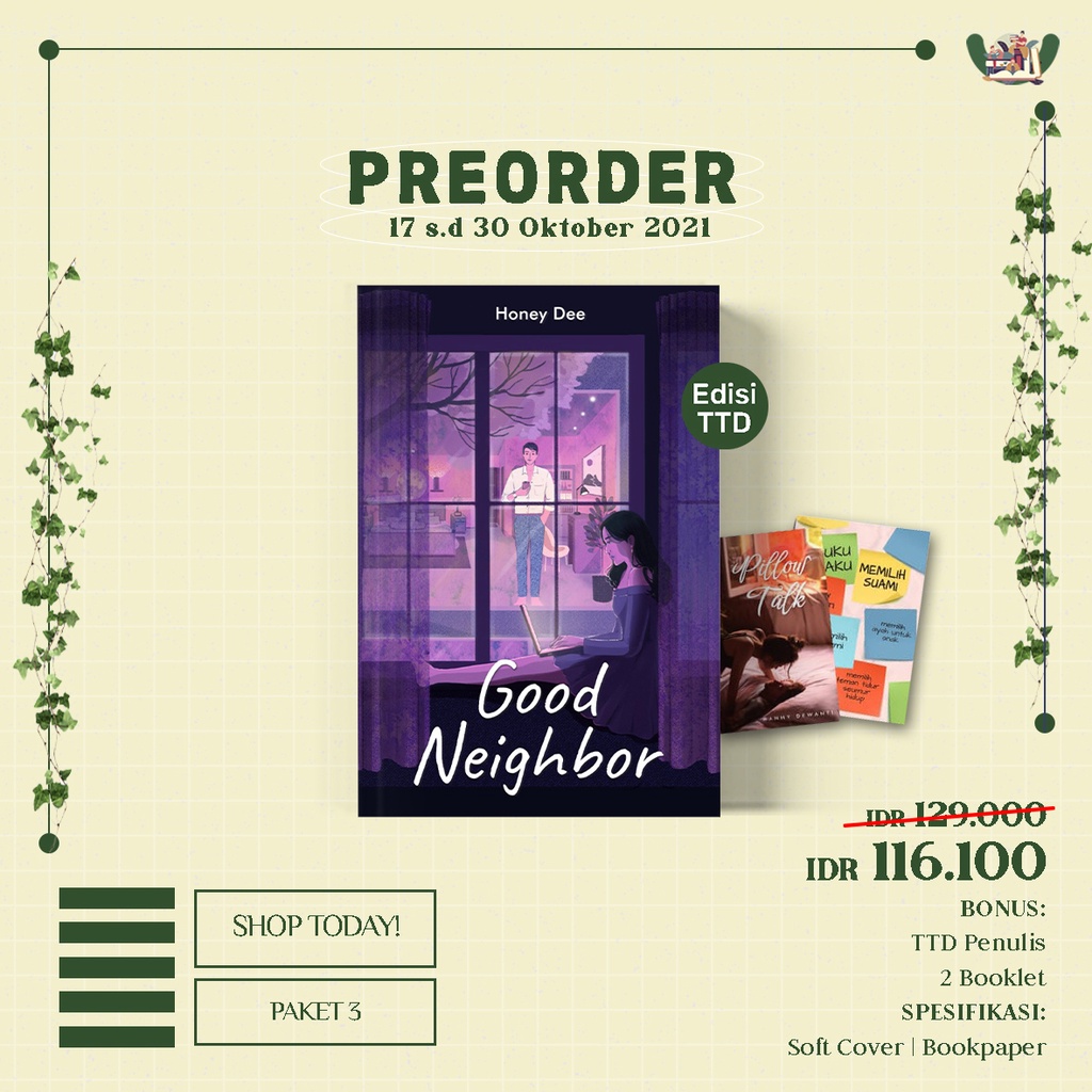 Ready Novel Good Neighbor Penulis: Honey Dee-PAKET 3