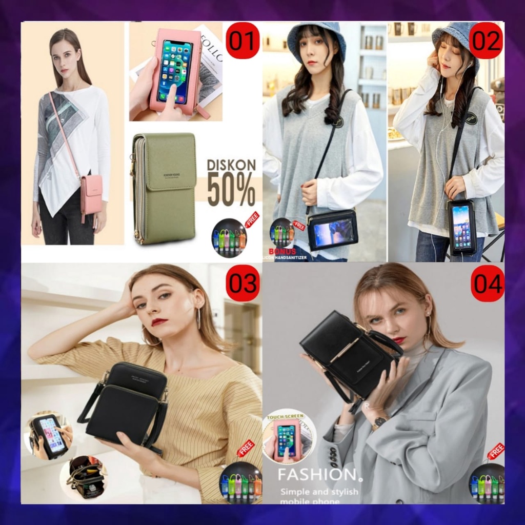 [IMPORT] TAS TOUCHABLE PHONE BAGS / SLING BAG AQILA / TAS PONSEL MODERN MULTIGUNA / TAS SELEMPSANG W