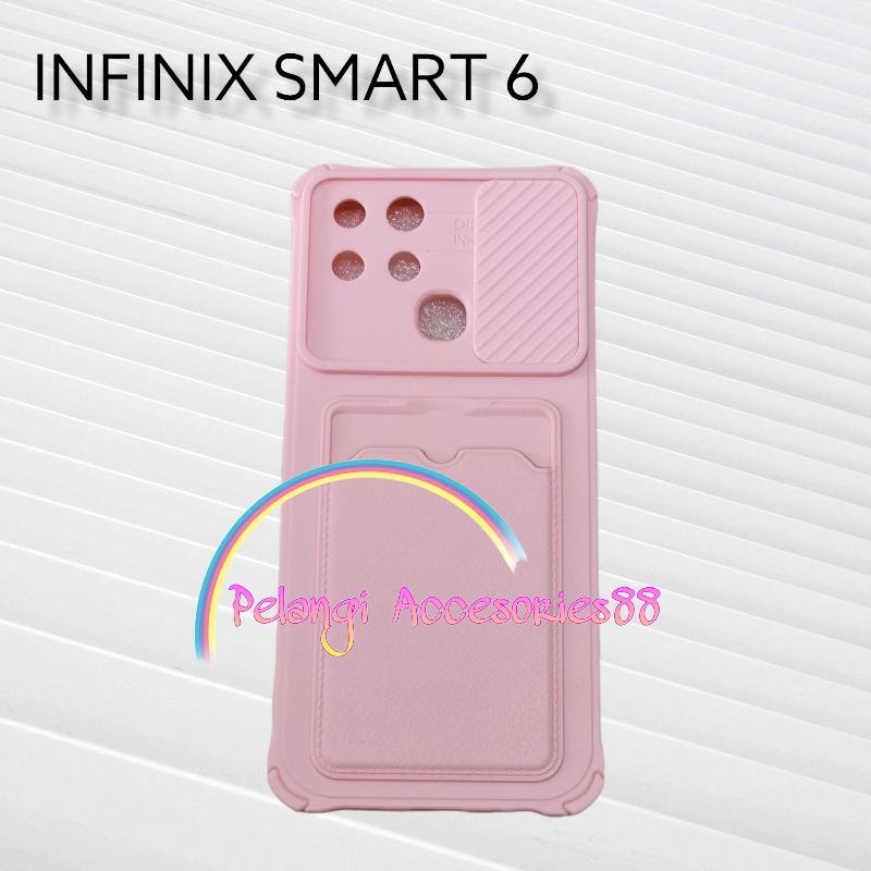 CASE INFINIX SMART 6 / SMART 6 NFC CASE SOFTCASE SLEDING WARNA WARNI