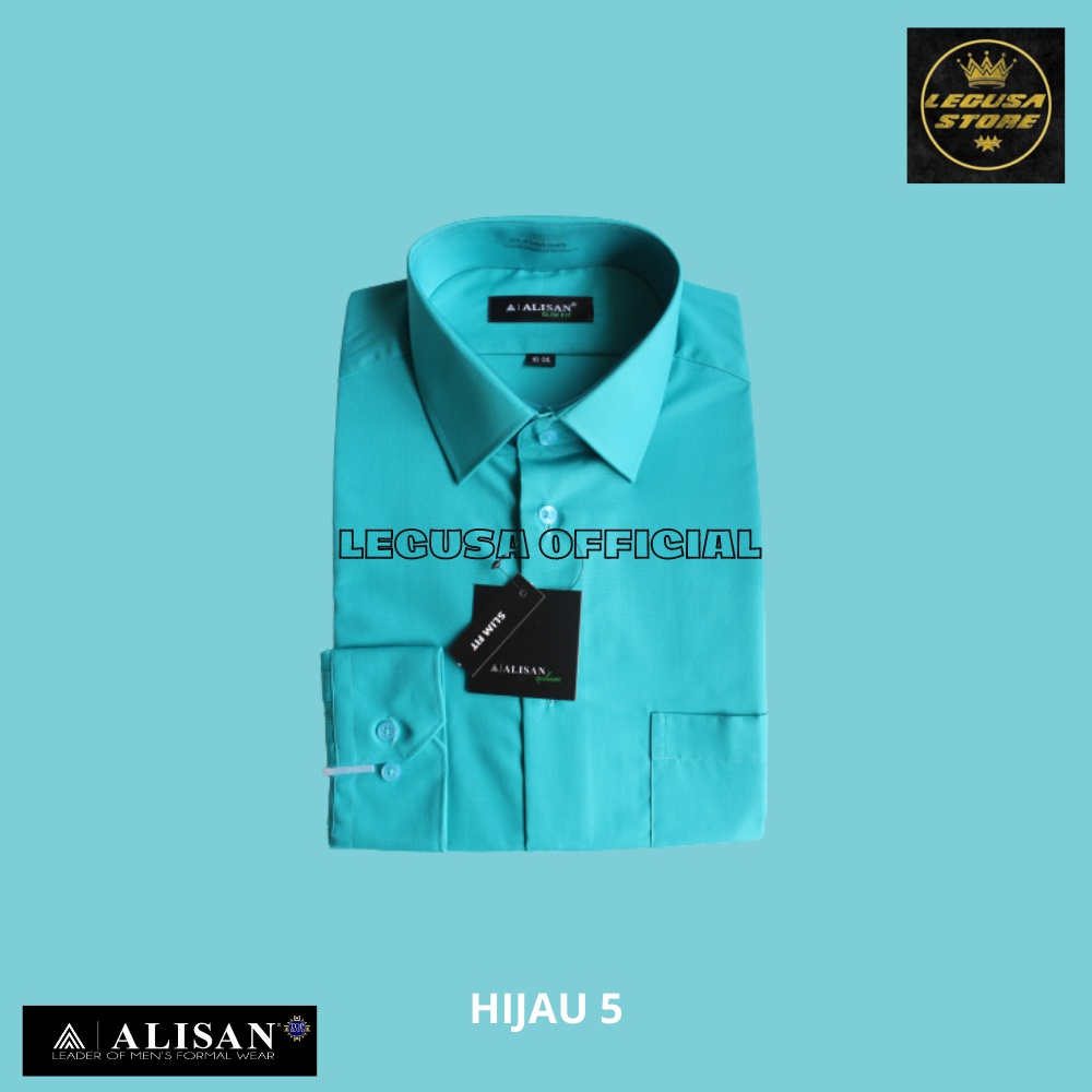 Alisan Lengan Panjang SLIMFIT Polos Kemeja Alisan Pria Formal Original Kemeja Alisan Lengan Panjang Kemeja Alisan Pria Kemeja Kerja