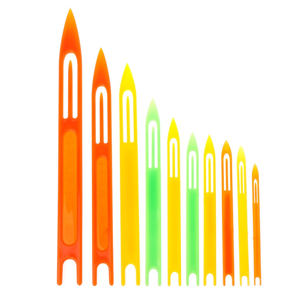 10Pcs Jarum Jahit Bahan Plastik Multi Warna untuk Reparasi Jaring Ikan