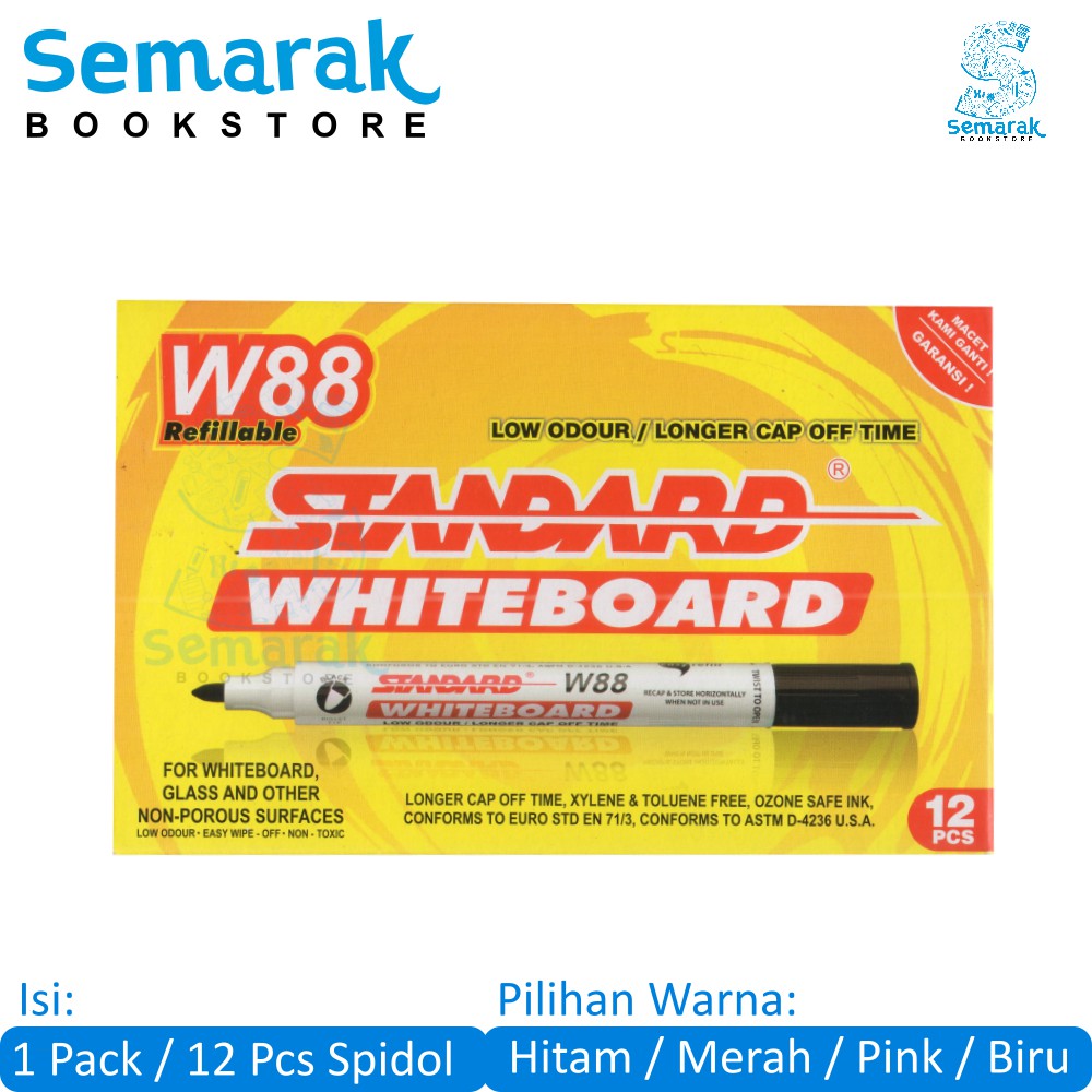 

WhiteBoard Maker Standard W88 [1 Pack/12 Pcs]
