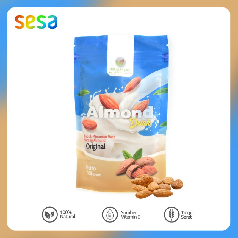 

FRANCIS ORGANIC Almond Drink Original 150gr - Bubuk Susu Almon