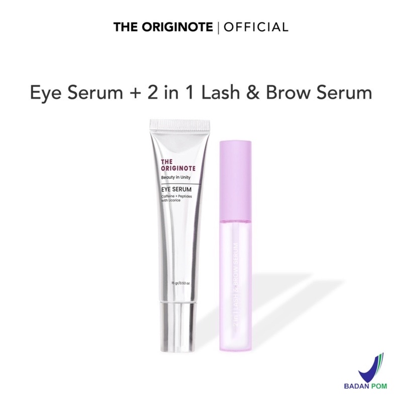 Jual (BPOM) THE ORIGINOTE EYE SERUM 15gr / 2 IN 1 BROW AND LASH SERUM
