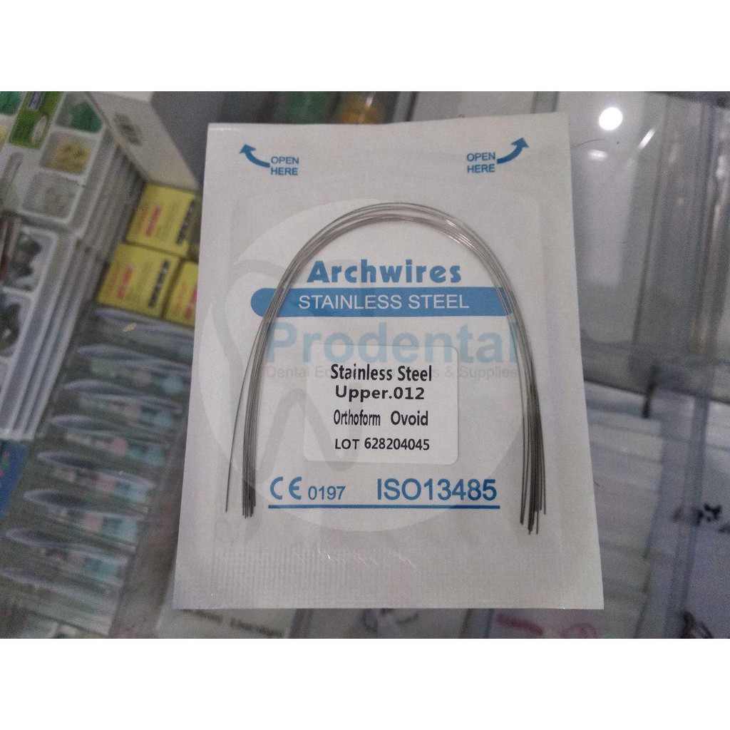 Kawat Gigi Stainless Steel / Kawat Behel Upper Ukuran 0.12 (isi 10 pcs)