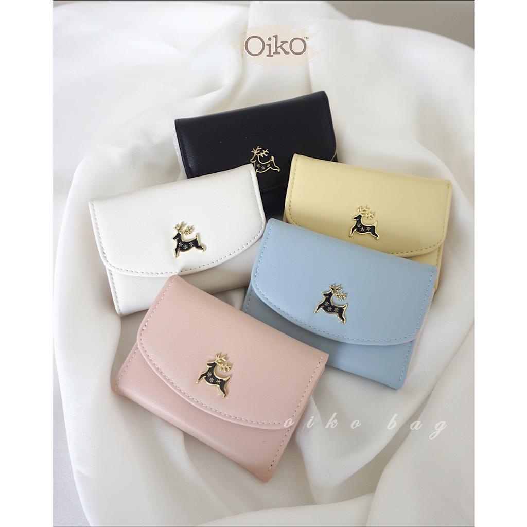 DOMPET WANITA KECIL OIKO DEER WALLET / DOMPET LIPAT / CARD HOLDER / DOMPET KARTU / DOMPET LUCU