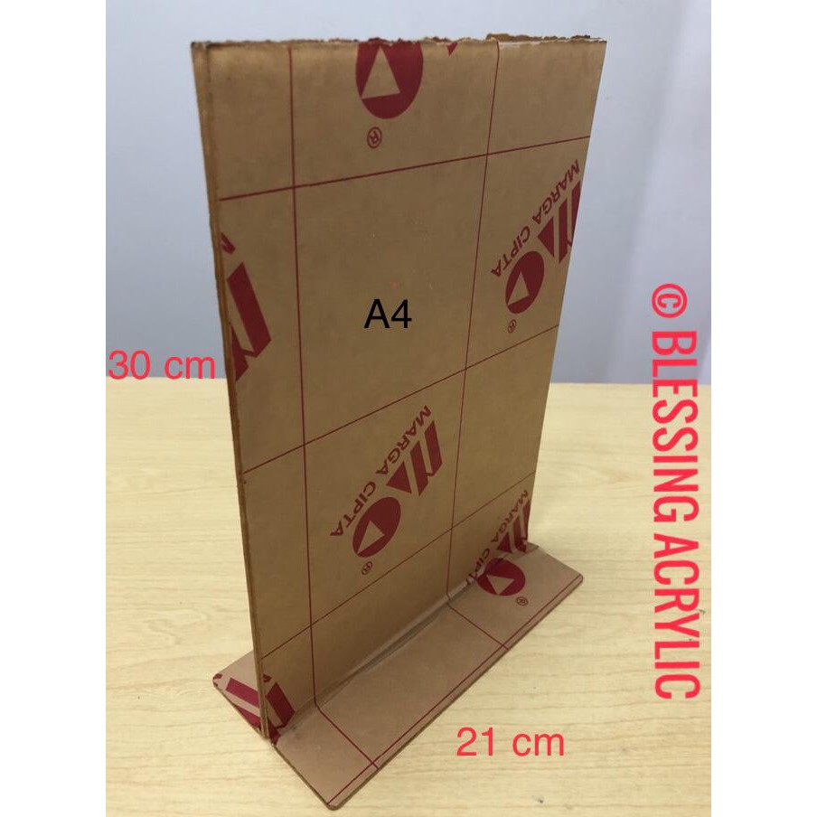 

acrylic tent card A4 AR051