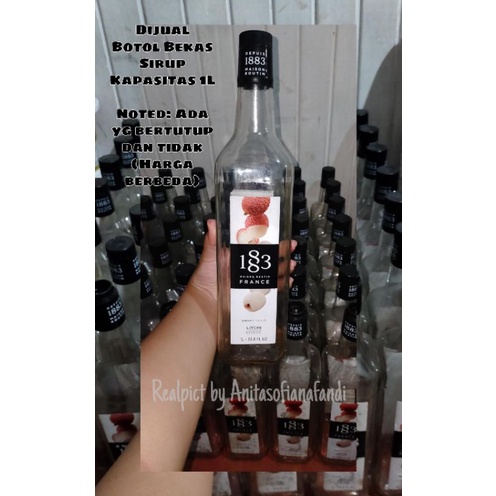 BOTOL BEKAS SIRUP (KACAAA) 1 LITER // BOTOL UNTUK JUALAN // BOTOL KACA BEKAS // BOTOL KACA BERMANFAA
