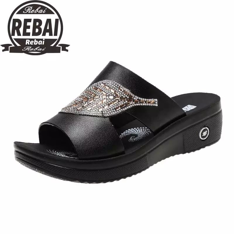 Sandal Wanita Terbaru / Sandal Wanita Wedges Terlaris 2023 /Sandal Promo/Sandal Pesta/daun