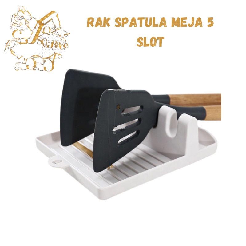 RAK SPATULA MEJA 5 SLOT