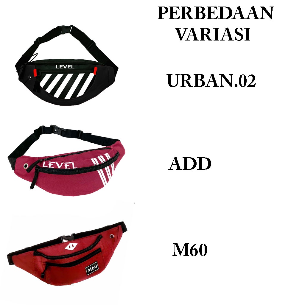 TAS LEVEL WAISTBAG URBAN FASHION NEW NORMAL