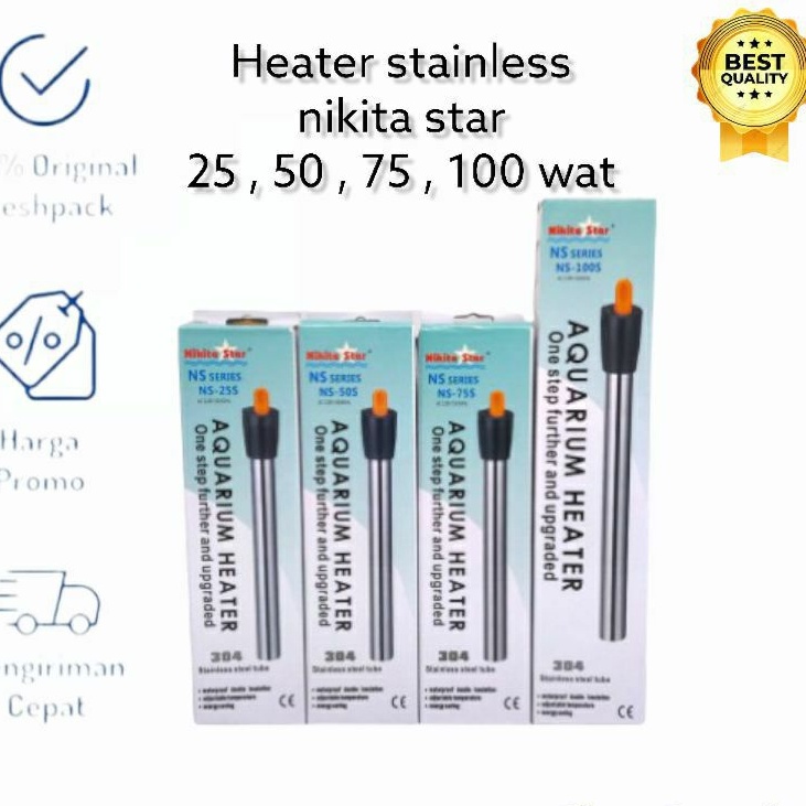 HEATER STAINLESS NIKITA STAR NS-75 S / HEATER STAINLES NIKITA STAR 75 WATT