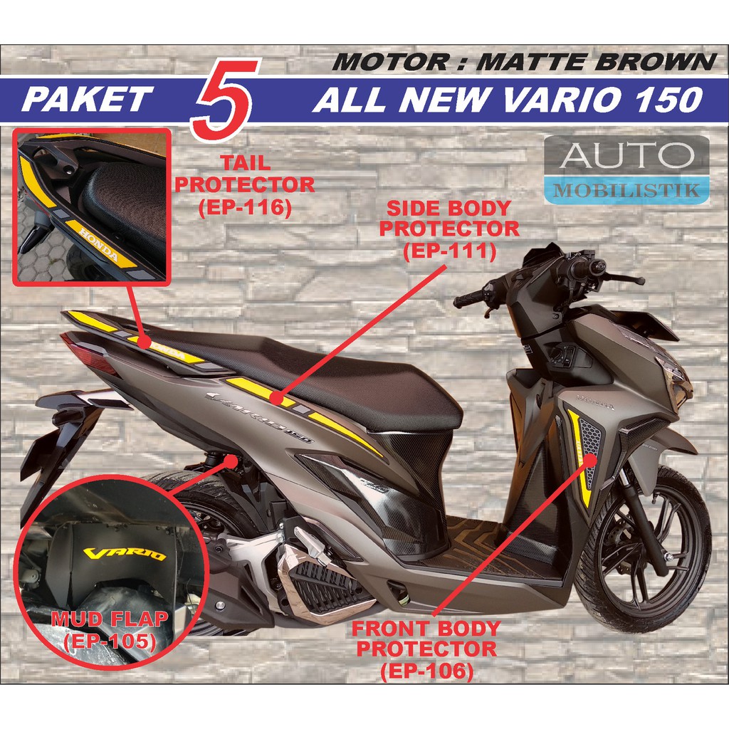 PAKET BODY PROTECTOR ALL NEW VARIO AKSESORIS VARIO STRIPING VARIO Shopee Indonesia