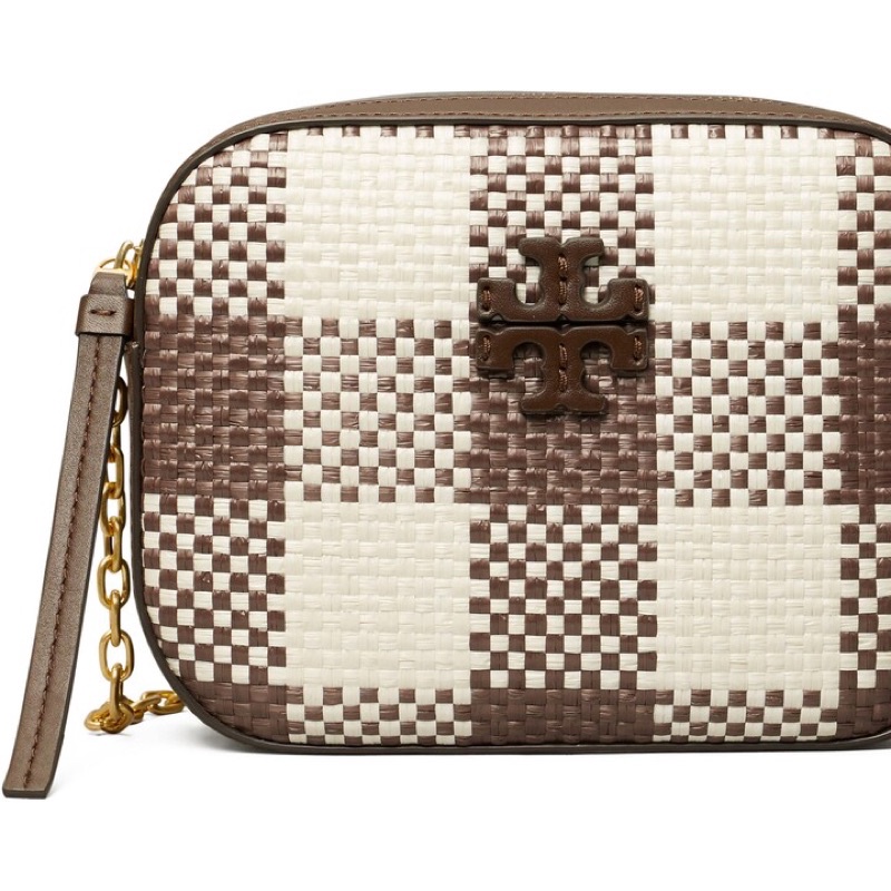 Tory Burch MC Graw Woven Paid Camera Bag TB 80383