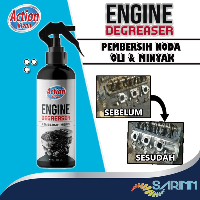 Action Klean Engine Degreaser Pembersih Kerak Oli dan Minyak pada kendaraan motor mobil mesin