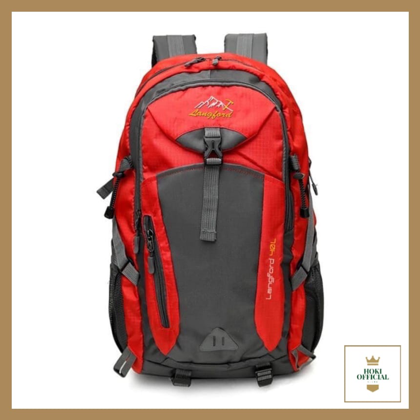 [COD] Tas Gunung Pria Carrier 40L Warna Hitam Kapasitas Besar Ransel Outdoor Mendaki Gunung Hiking Camping Tas Pria HokiOfficial