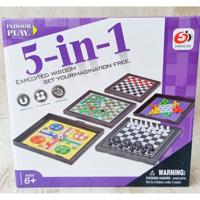 5IN1 Board Games No.S3304 Mainan Board Game