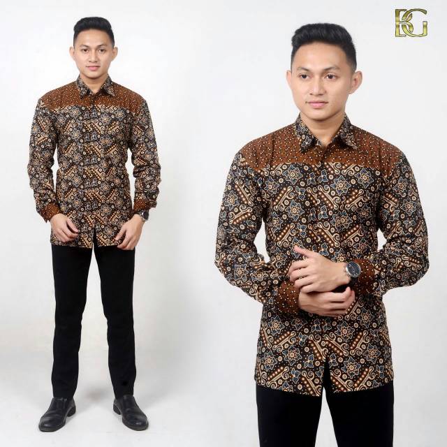 Jual Murah Havi Batik Hrb026 Kemeja Pendek Pekalongan Padi M L Xl Sogan Tulis Halus Kemeja Batik Kd1rO8h7bznjd