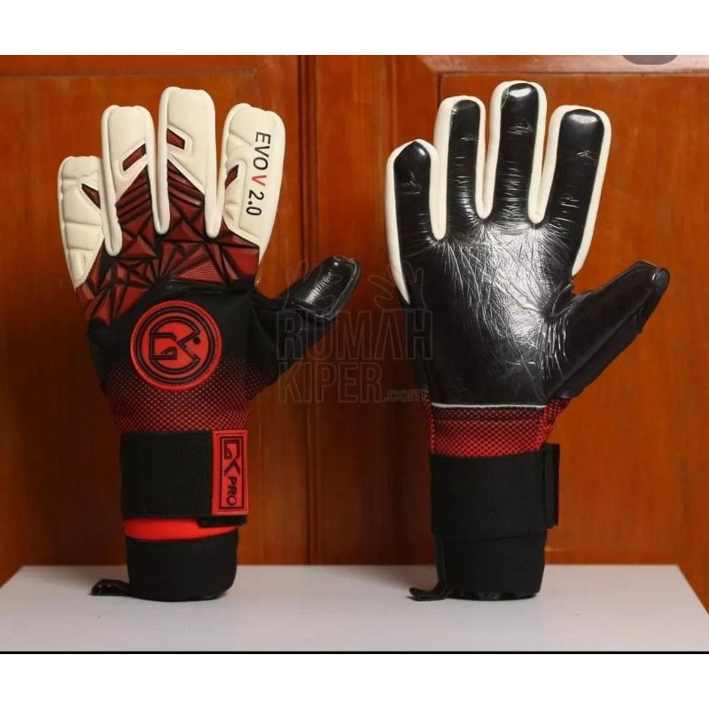 Bonus SABLON NAMA SARUNG TANGAN KIPER ORIGINAL GK PRO EVO V RED NEW