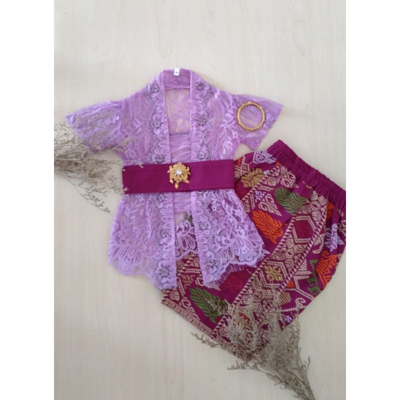 0-5 tahun free bandana SET KEBAYA PAYET+KAMEN OBI BORDIR ANAK