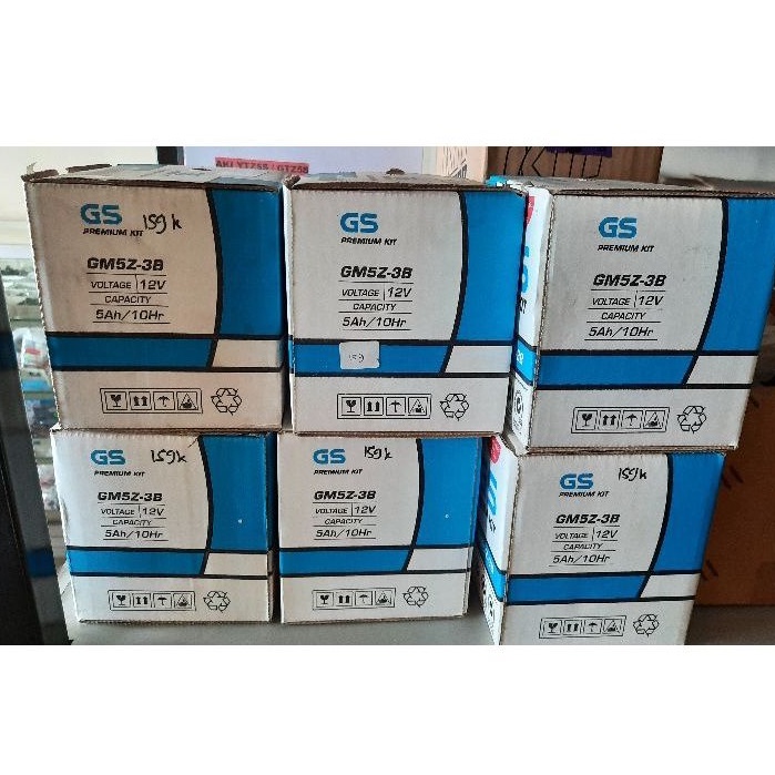 Aki Motor GS ASTRA GM5Z 3B kit Aki basah asli ASTRA